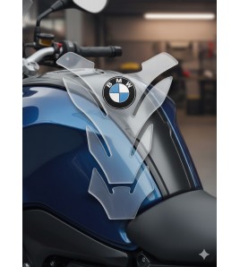 Tank Pad for BMW mod. "Detroit" TRANSPARENT round logo
