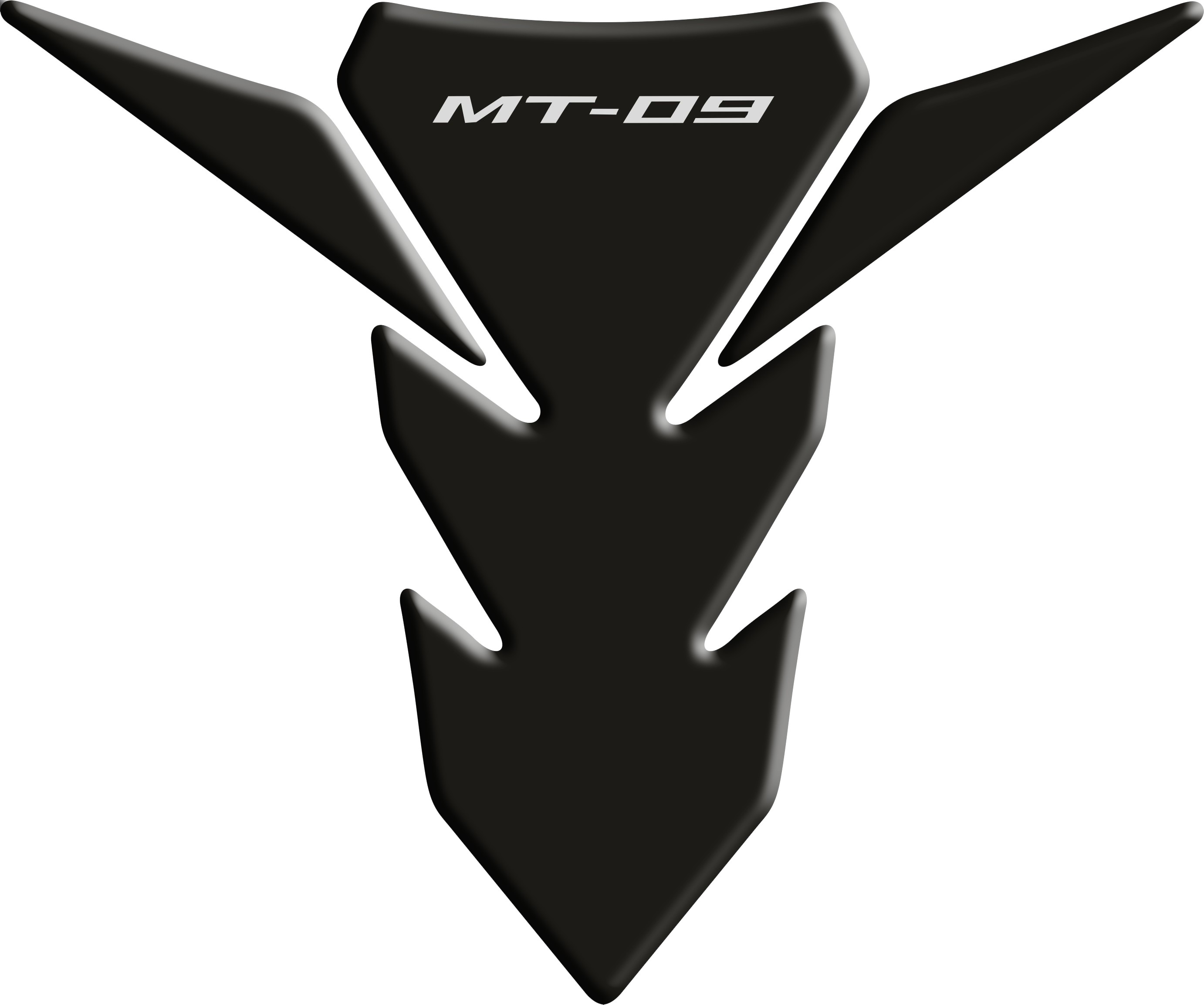 Yamaha MT09 2013 14 15 MT-09 Black Motorcycle Tank Pad Motografix Gel Protector