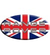 Sticker Union Jack Royal British flag  Range Rover OVAL