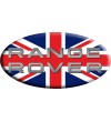 Sticker Union Jack Royal British flag  Range Rover OVAL