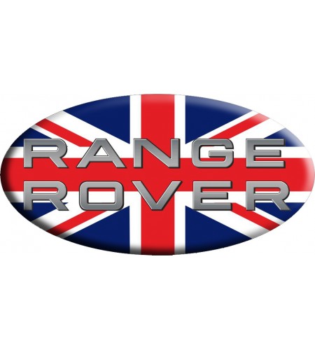 Sticker Union Jack Royal British flag  Range Rover OVAL