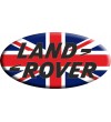 Sticker Union Jack Royal British flag  Land Rover OVAL