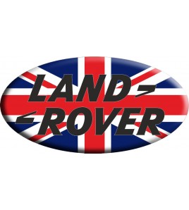 Sticker Union Jack Royal British flag  Land Rover OVAL