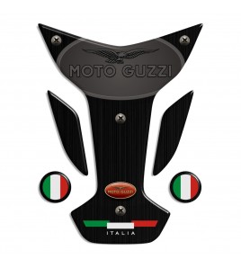 TANK PAD PROTECTIVE burnished steel for Moto Guzzi mod. "Wings Top"