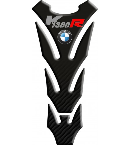 Tank Pad for BMW K1300R black gradient carbon look "SLIM"