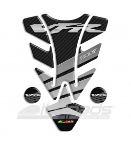 Tank Pad for Honda VFR 800F gray+carbon look "Illinois"