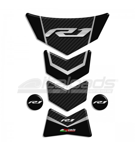 Tank Pad Yamaha R1 black-carbon look "Frames/S"