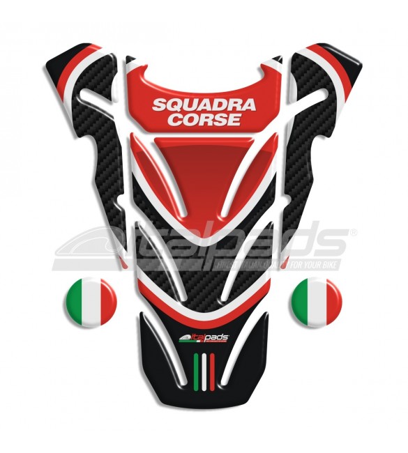 Ducati Motorcycle Tank Pad Protector Sticker Corse Black & Red