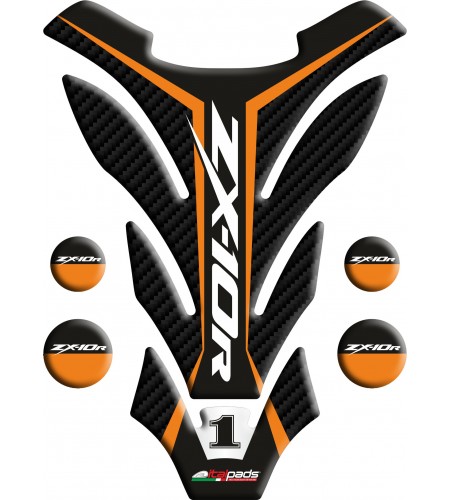 TANK PAD suitable for Kawasaki ZX10-R orange mod. "Detroit"