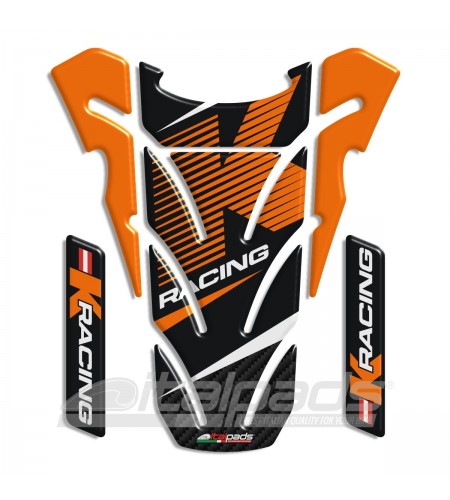 Generic Tank Pad for KTM BLACK/ORANGE mod. "TOP Wings"