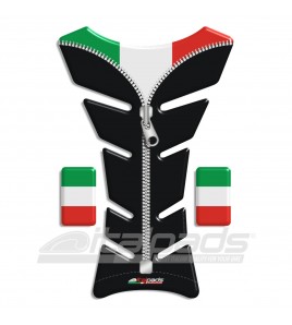 Tank Pad Italy italian flag black ZIP "Classic"+2