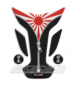 Tank Pad protector  JAPAN flag "Wings ZIP" + 2